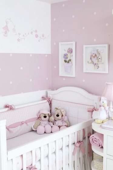 Quarto infantil rosa e branco - Pilulas maternas